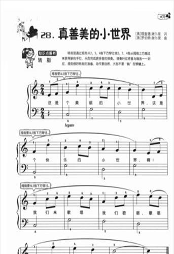 钢琴零基础入门简谱教程(钢琴教学入门零基础100首简谱图片)